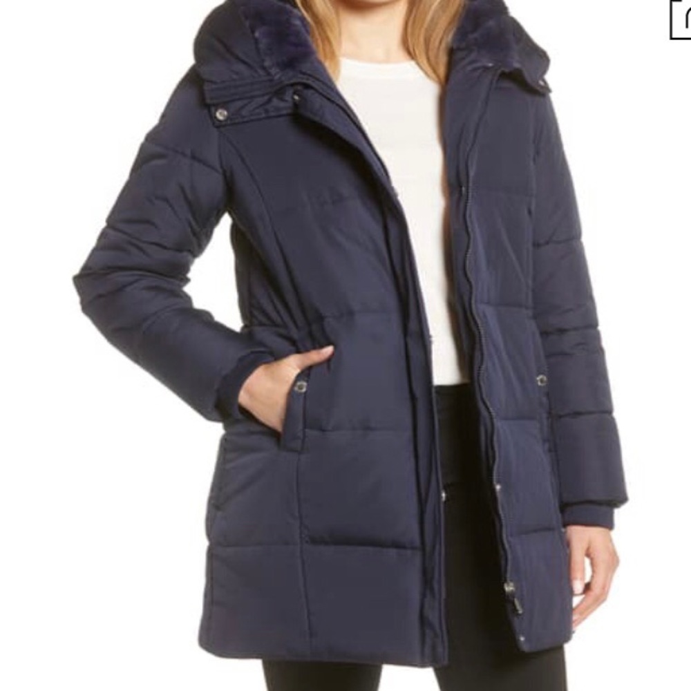 Sam Edelman Navy Puffer Coat NWT❄️☃️🧊